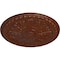 Ekena Millwork Raymond Ceiling Medallion (Fits Canopies up to 5 3/8"), 18"OD x 1 1/4"P, Burnished Mahogany Crackle CM18RA2BMC - alternate 3